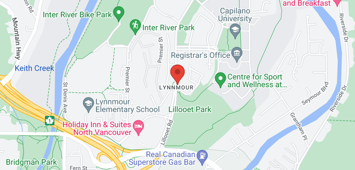 map of 970 LILLOOET ROAD